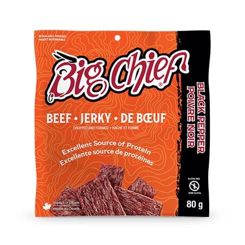 Big Chief Black Pepper Beef Jerky 80g