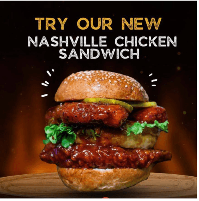 Nashville Chicken Burger Combo 2