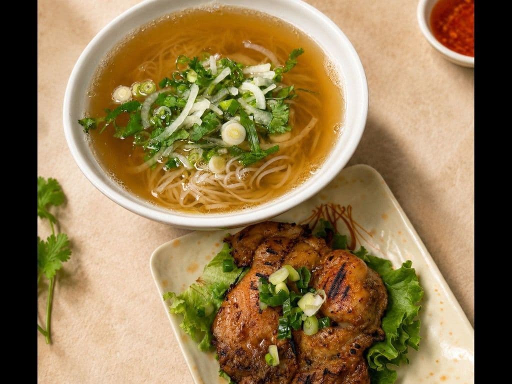232. Grilled Chicken Rice Noodle Soup