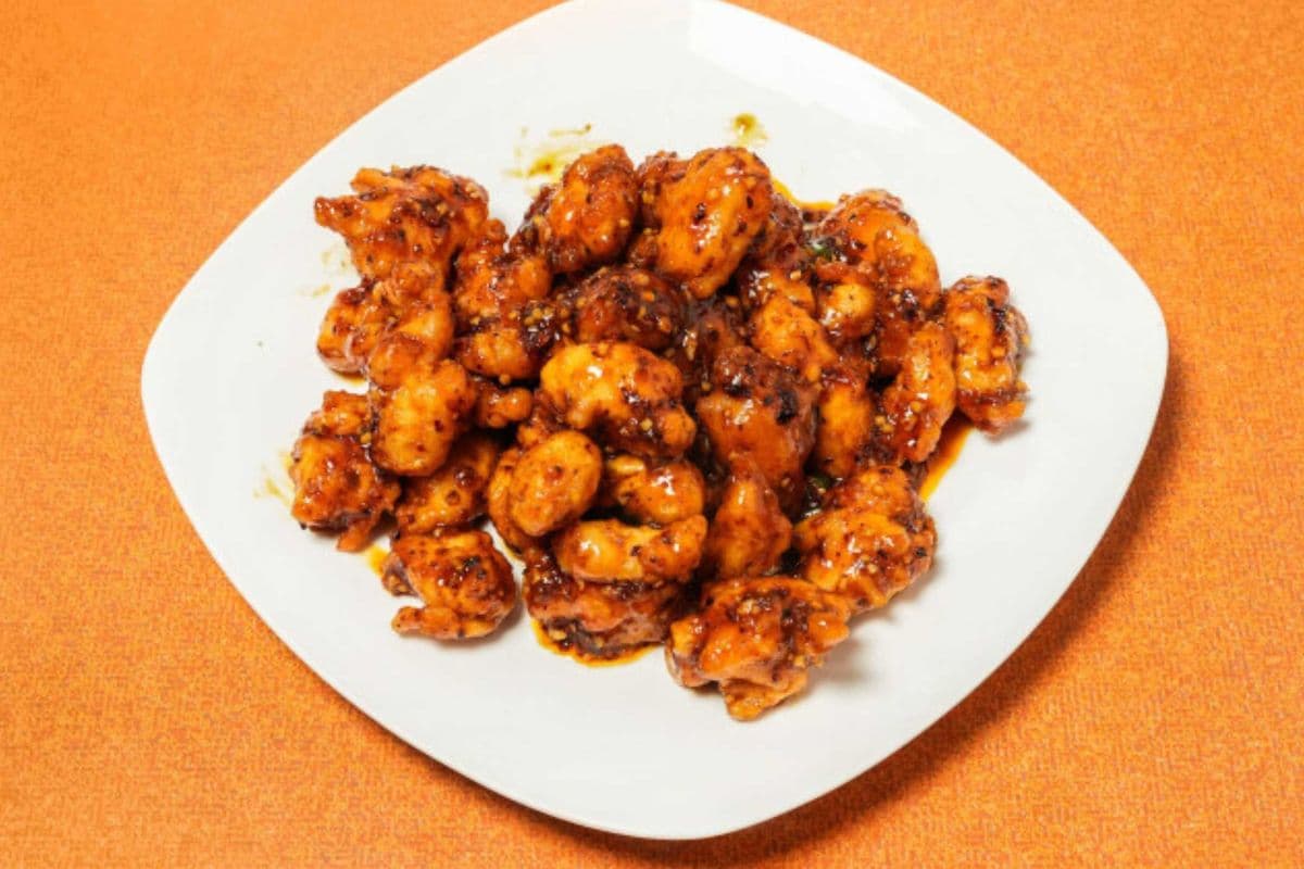 Chili Chicken on Fried Rice (Spicy)