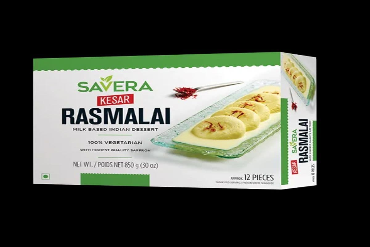 Savera Rasmalai Kesar (12 pcs) (850g)