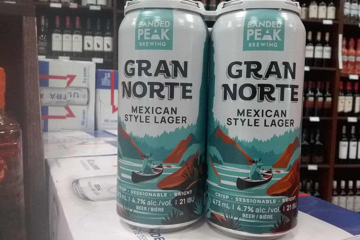 Banded Peak Gran Norte (Mexican style lager) (1 x 4 x 473 ml cans)