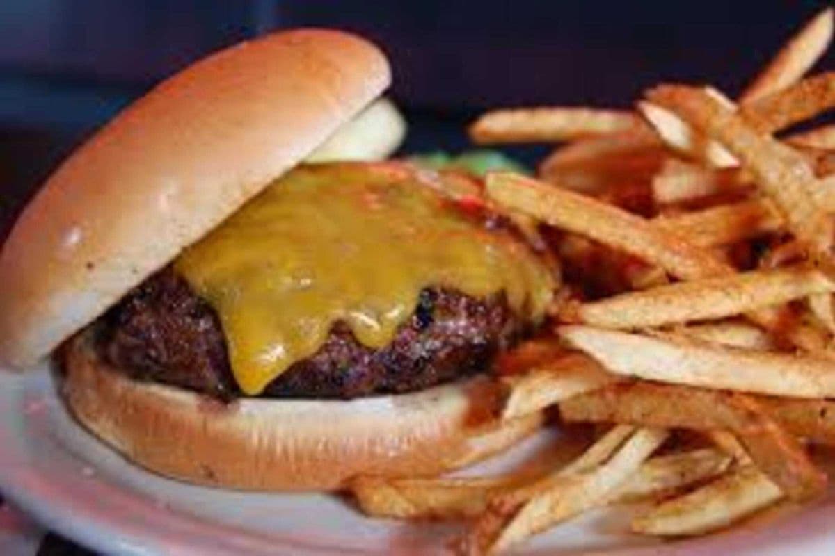 Kids Cheese Burger and Fries