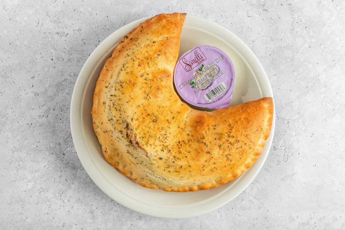 BOGO Calzone 3 topping and Free dipping Sauce (10 inch)