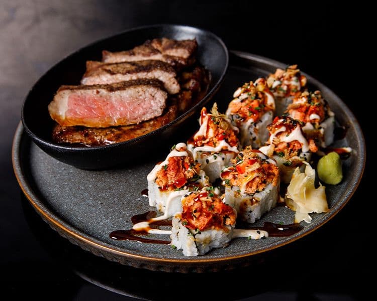 6oz Flat Iron Steak Steak + Sushi