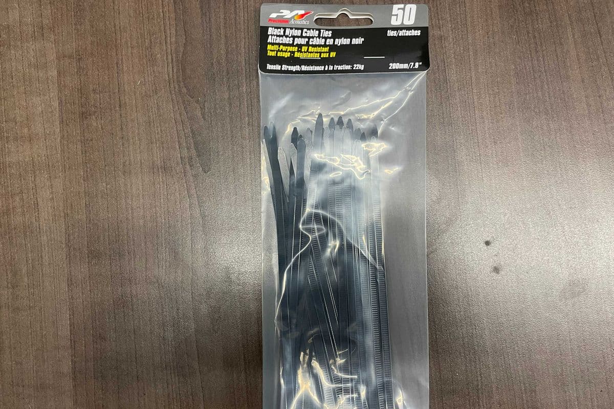 Black Cable Ties 200mm 50pk (50 Pack)