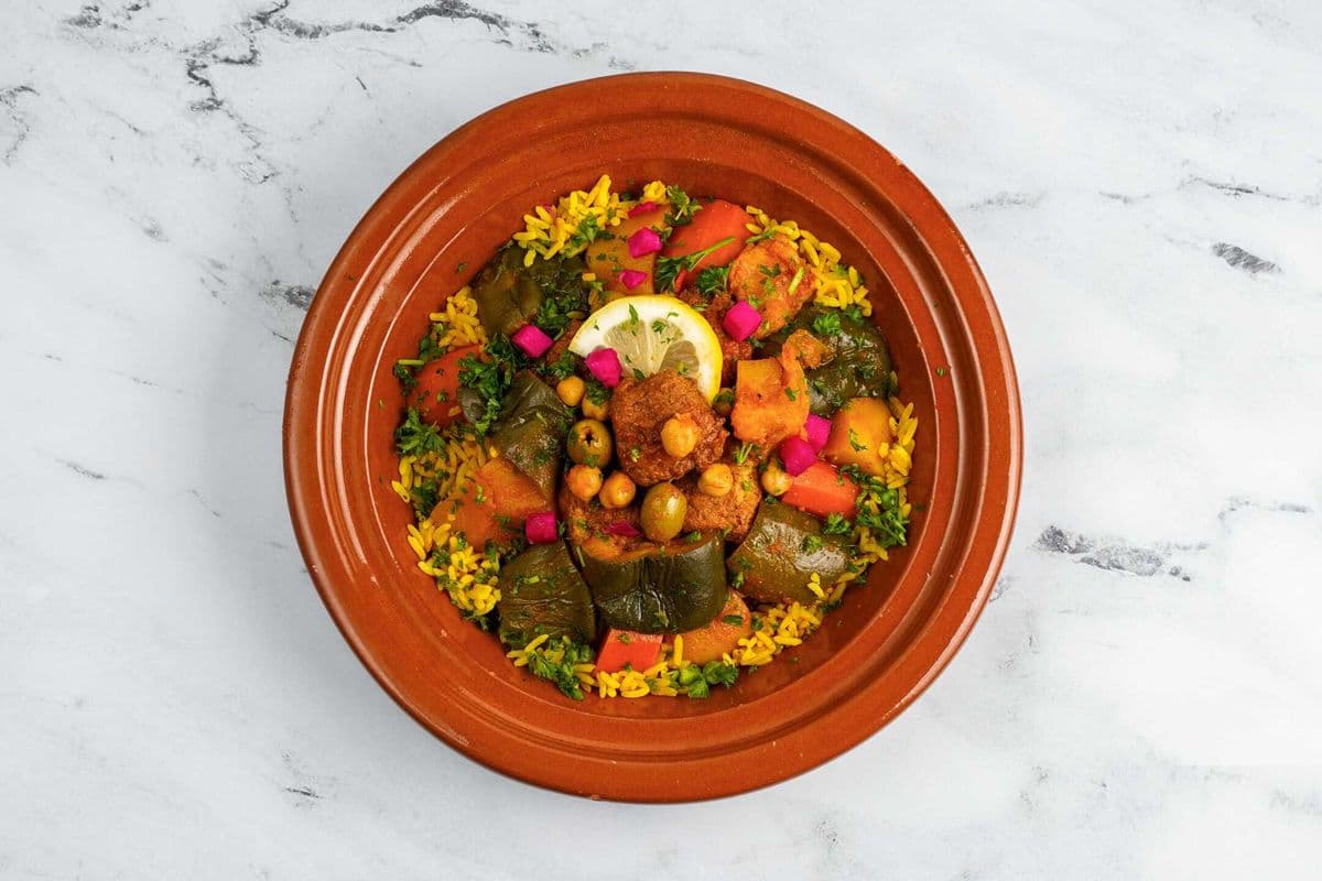 44. Tajine aux protéines et aux champignons shiitake / Tagine With Protein and Shiitake Mushroom