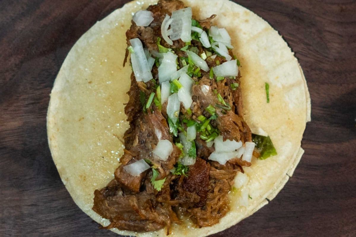 Beef barbacoa Taco