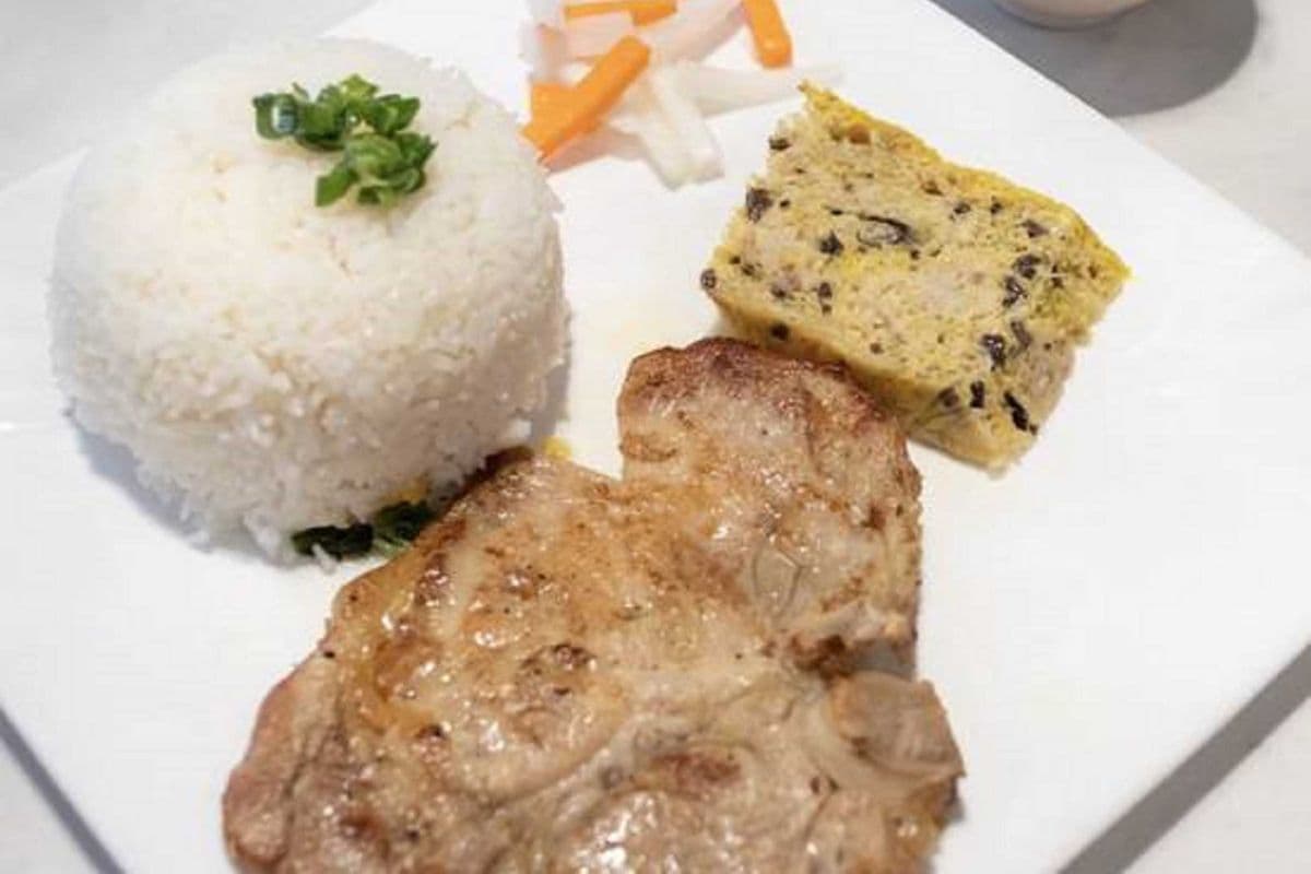 403. BBQ Pork Chop and Steamed Egg- Suon Nuong Cha Chung
