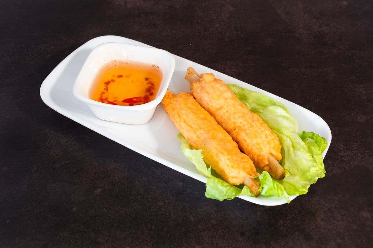 A8. Grilled Sugarcane Shrimp Paste - Chao Tom (2 pcs)