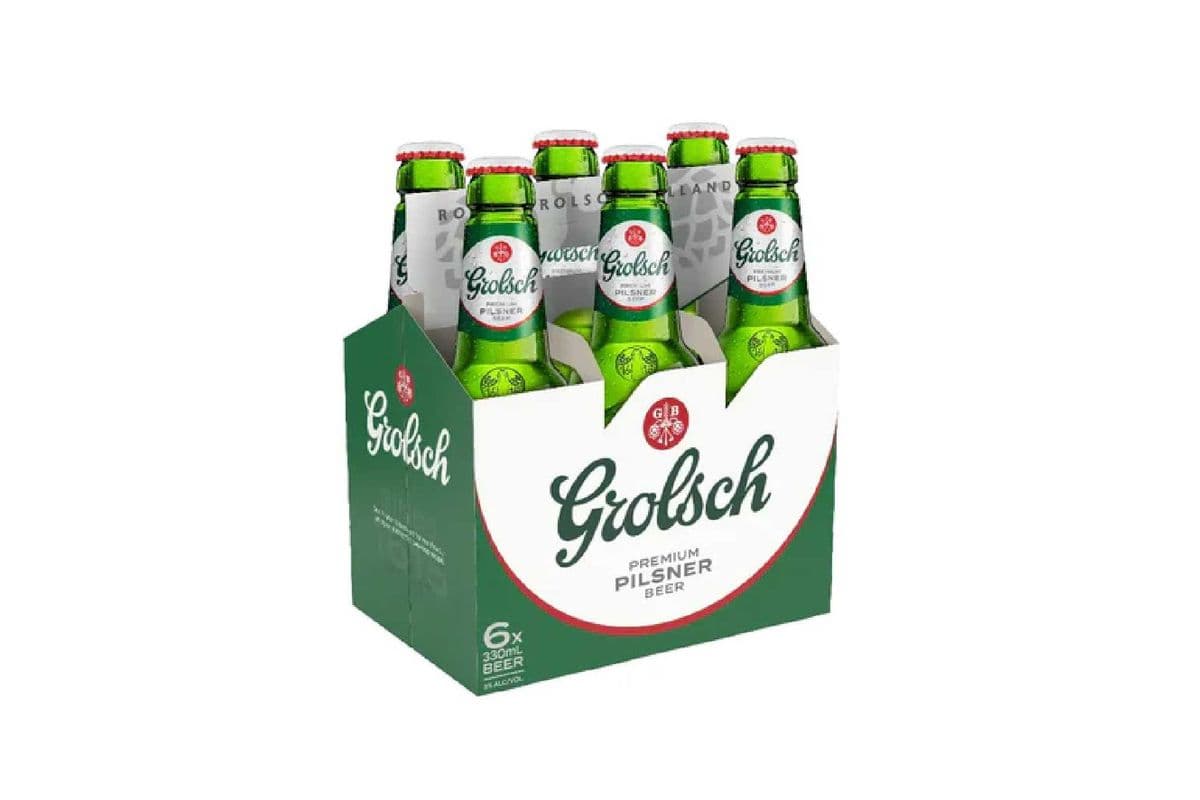 Grolsch Premium Lager Beer 6 Bottles (6 x 330ml)