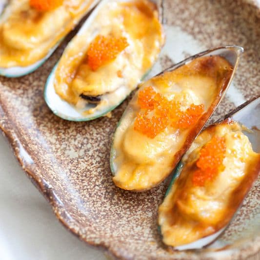 31. Baked Mussels (8 pcs)