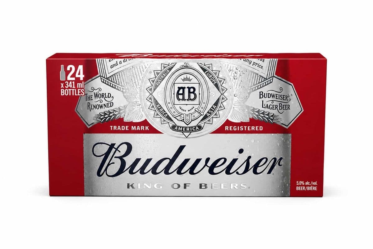 Budweiser (24 x 341ml Bottles)