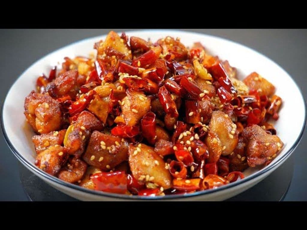 40.Diced Chicken Chili (Boneless)辣子鸡 (无骨)