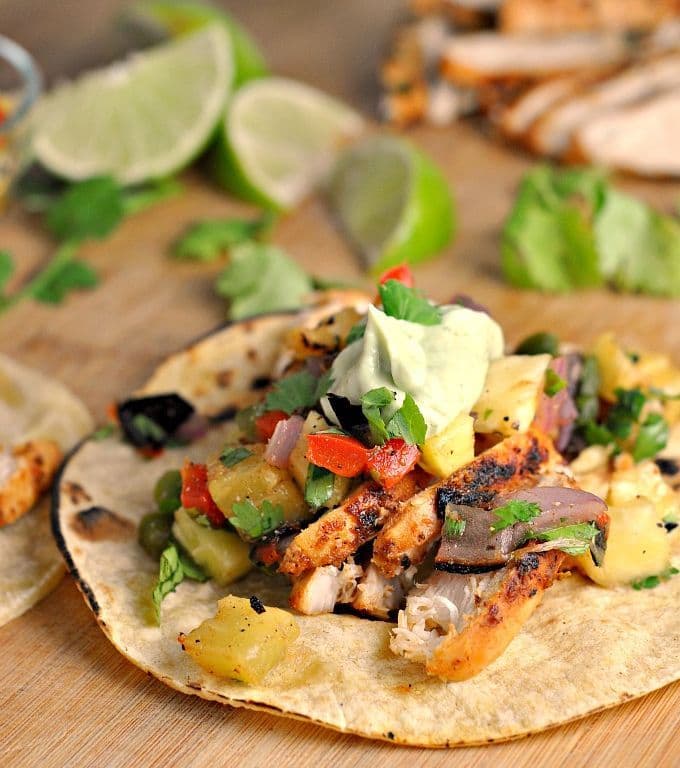 Chili Lime Chicken Tacos