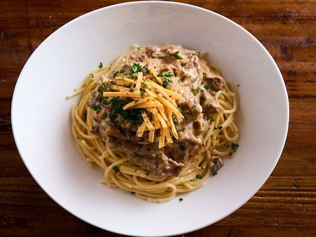 Mom's Steak Stroganoff