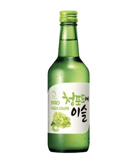 JINRO Green Grape, Bottle Soju (360ml) (13.0% ABV)