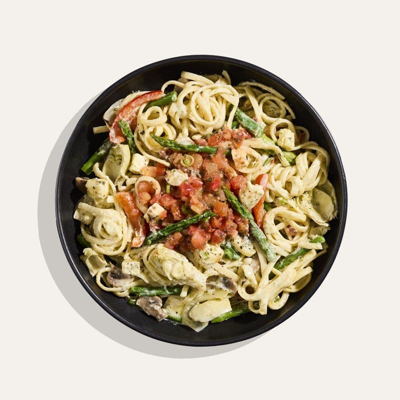 Linguine brie, pesto & légumes grillés - régulière / Brie, pesto & grilled veggies linguine - regular