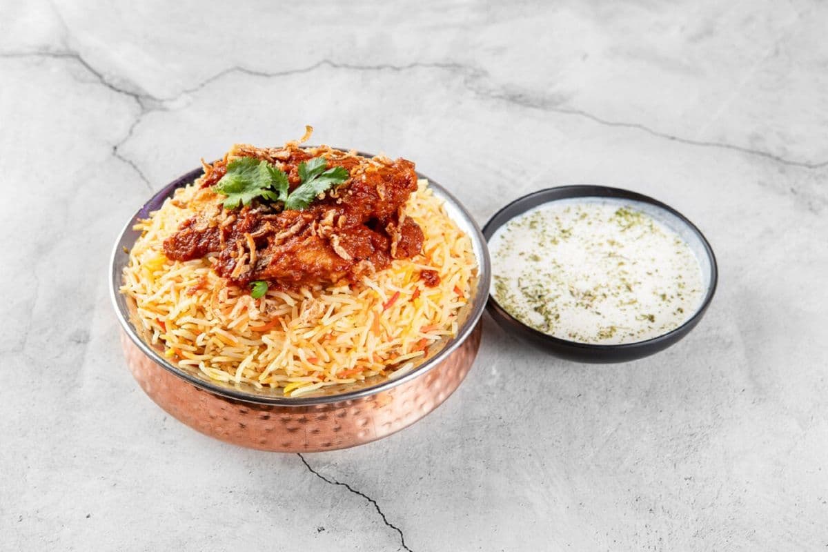 chilli chicken dum biryani