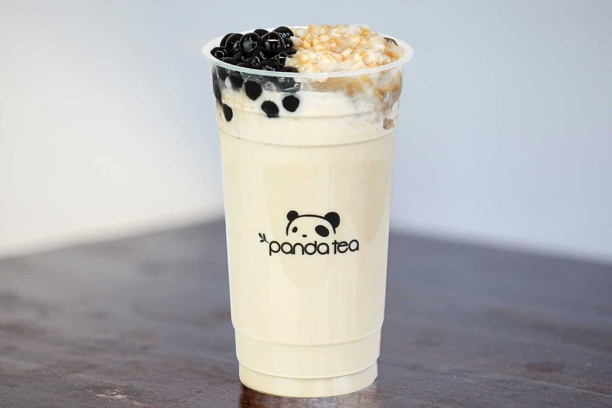 Oat Bubble Milk Green Tea 燕麥珍珠奶綠
