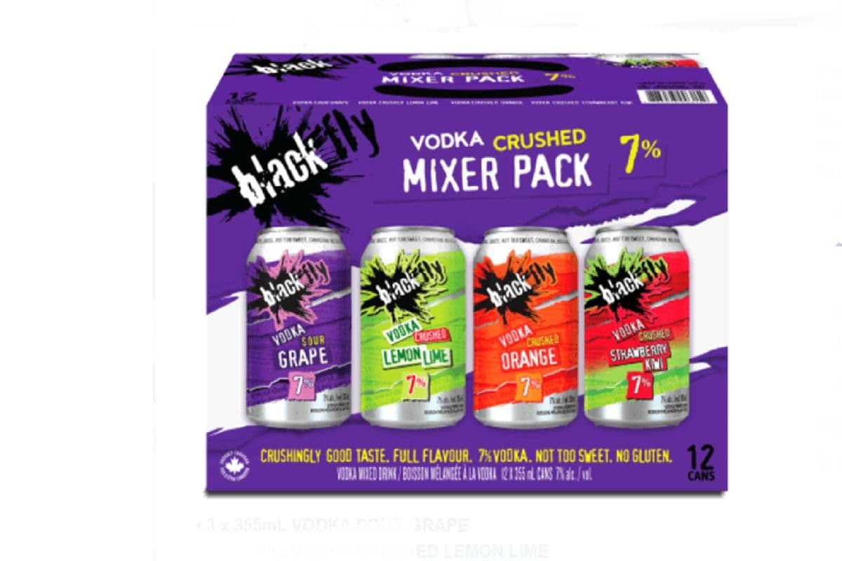 Black Fly Vodka Crushed Mixer Pack (12 x 355 ml can)