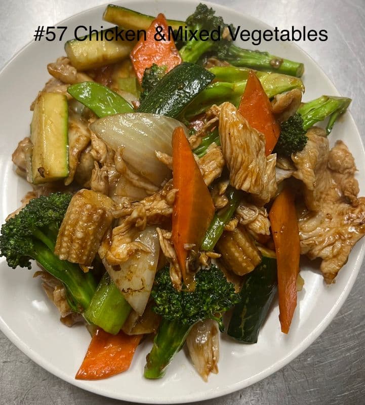 57. Chicken and Mixed Vegetables