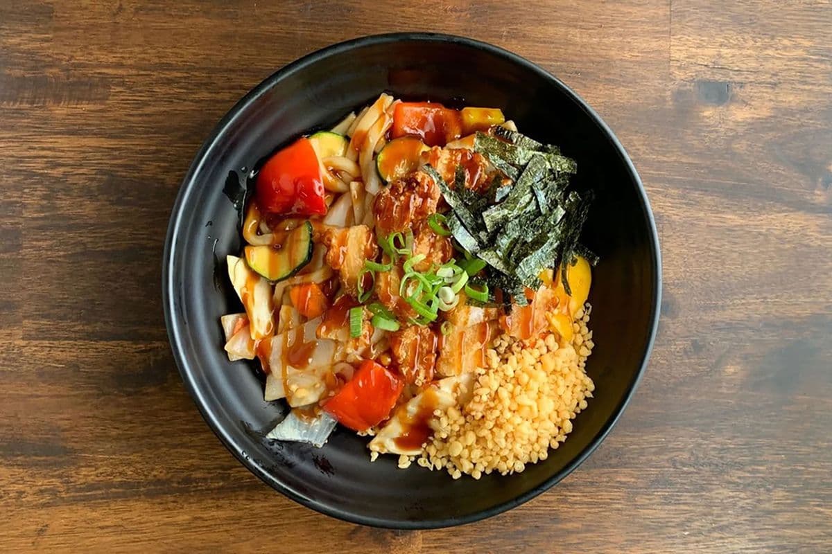 Shrimp Yakiudon