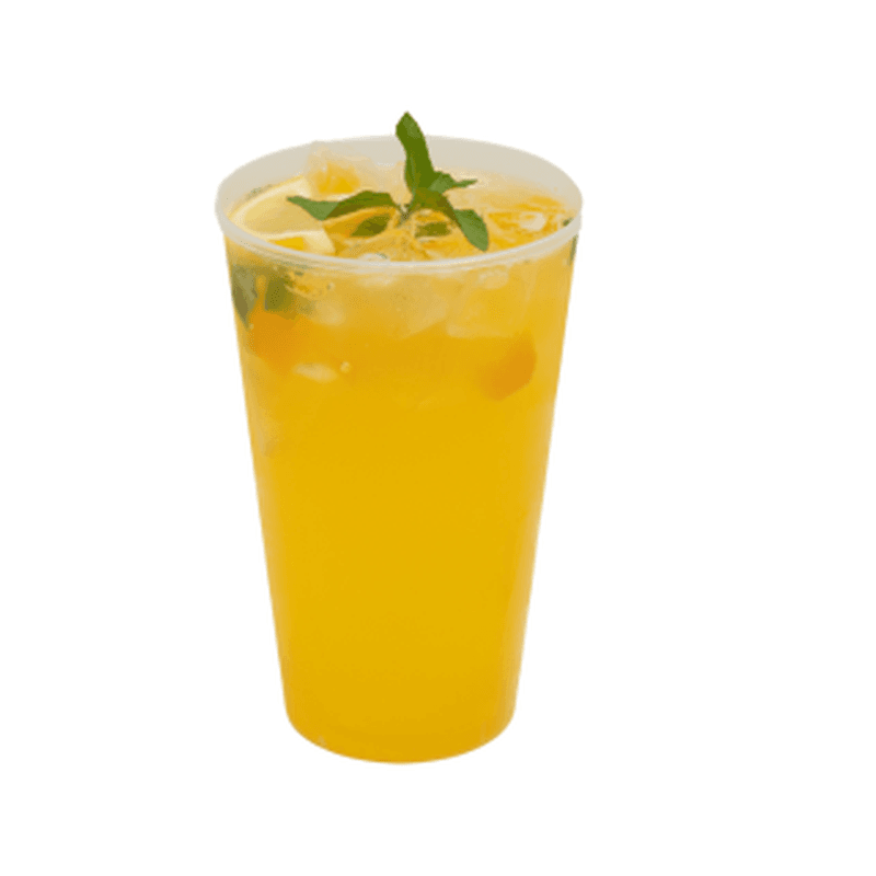 Lemon Peach Fizz Mocktail