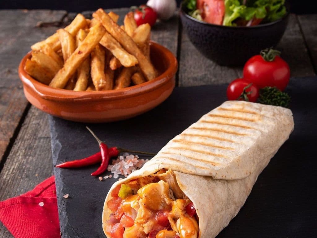 Assiette Wrap Suprême de Poulet / Chicken Supreme Wrap Plate