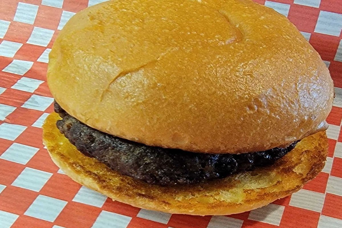Burger on Brioche bun