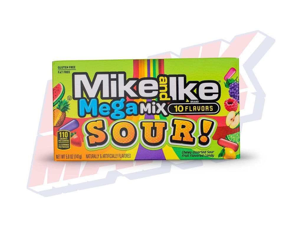 Mike & Ike Theater Box Mega Mix Sour - 4.25oz