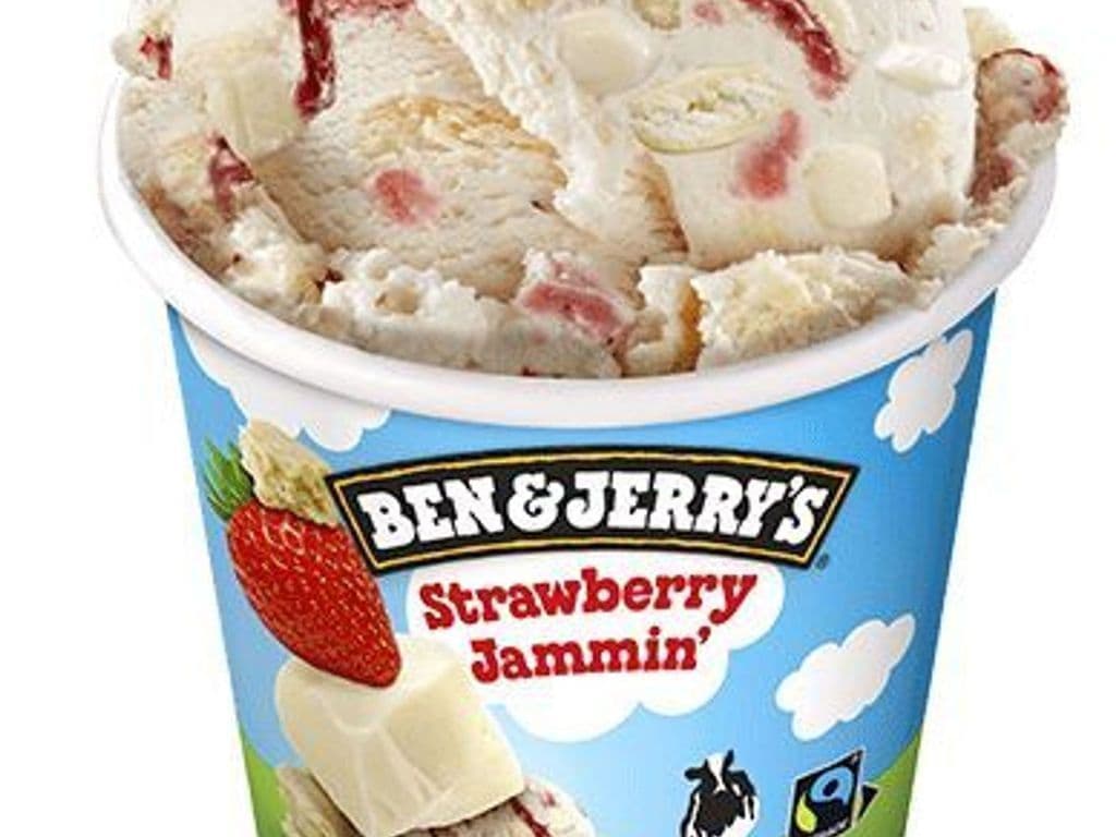 Ben and Jerry's Strawberry Jammin