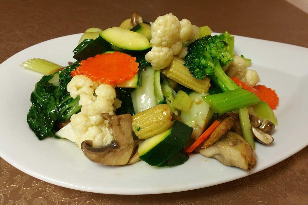 Pan-Fried Mixed Seasonal Greens with Garlic