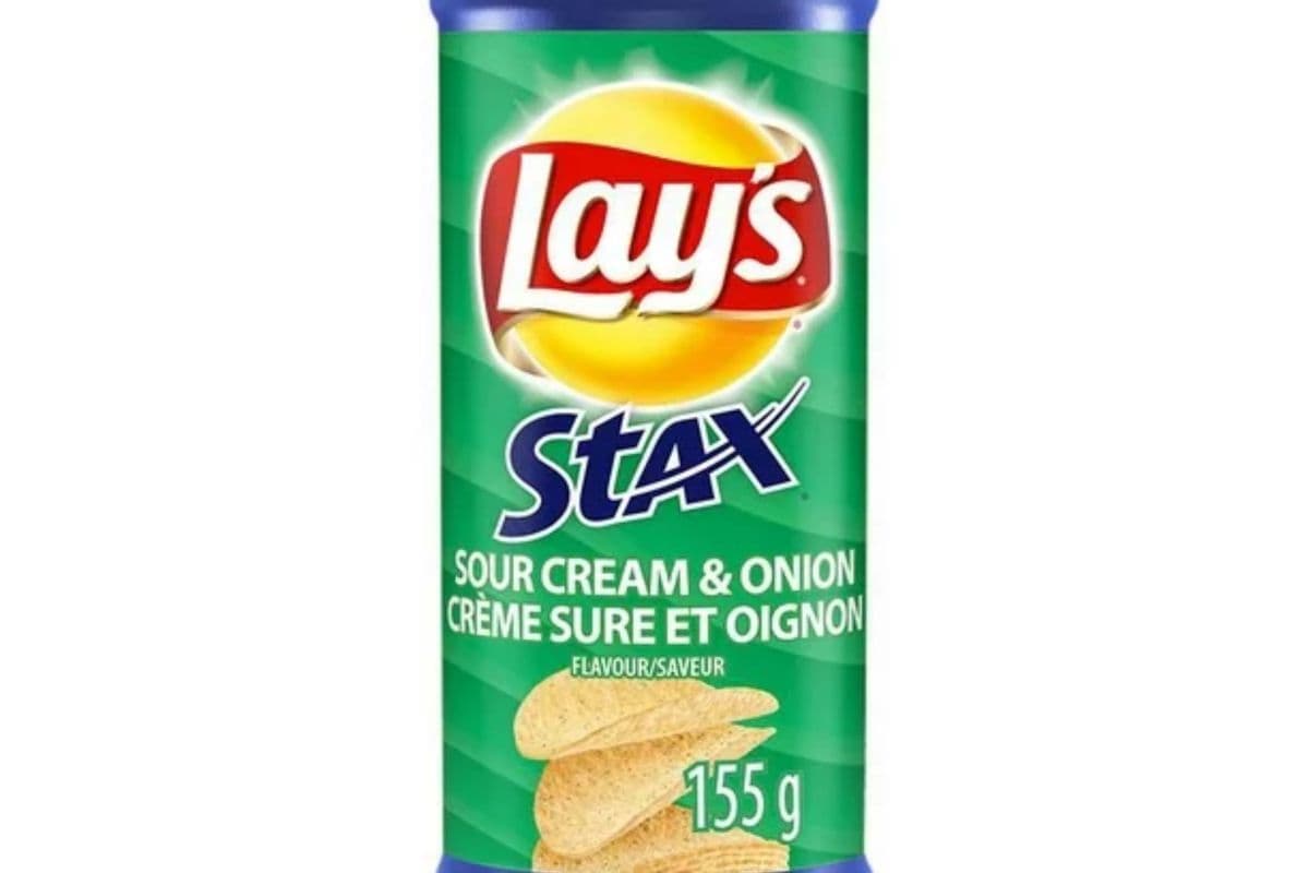 Lays Stax Sour Cream and Onion Can (155 gm)