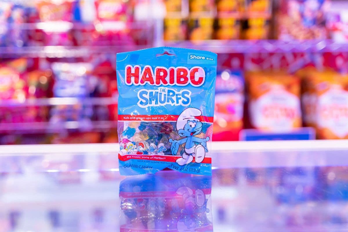 Haribo The Smurfs Peg Bag (4oz)