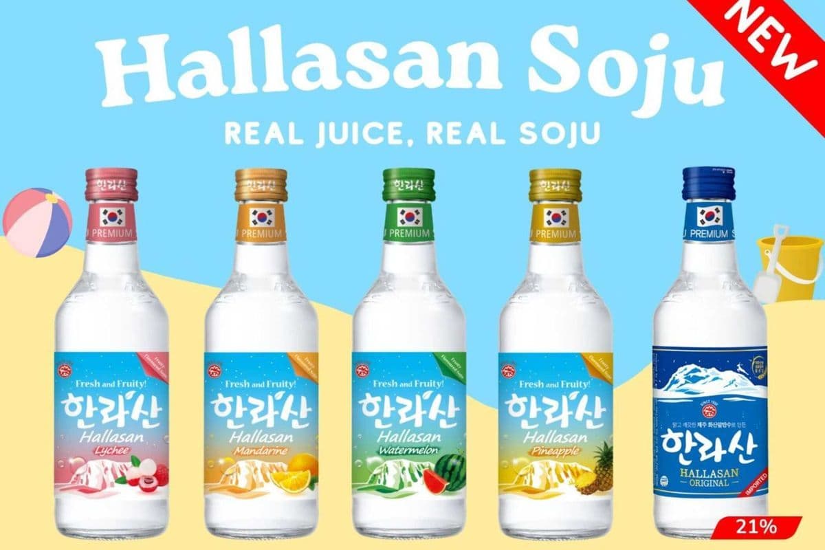 Hallasan Flavoured Soju 12% 375ml (1 x 375ml)