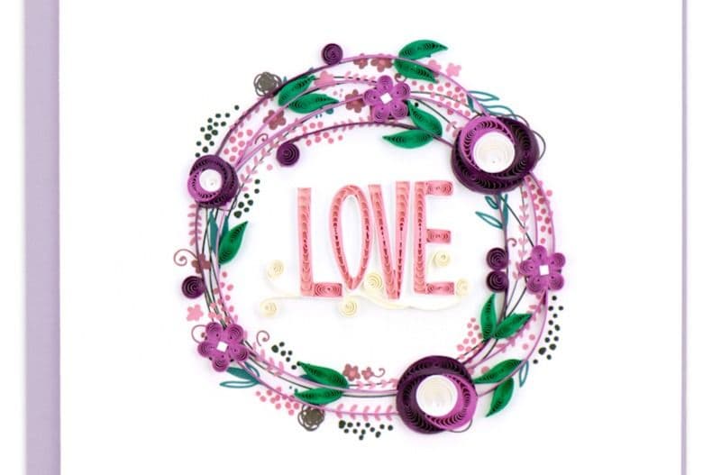 Love Wreath Greeting Card LV204