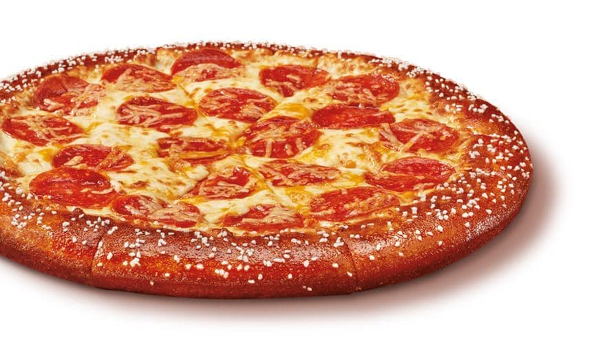 Medium Pepperoni Pretzel Crust Pizza with Pizza Sauce
