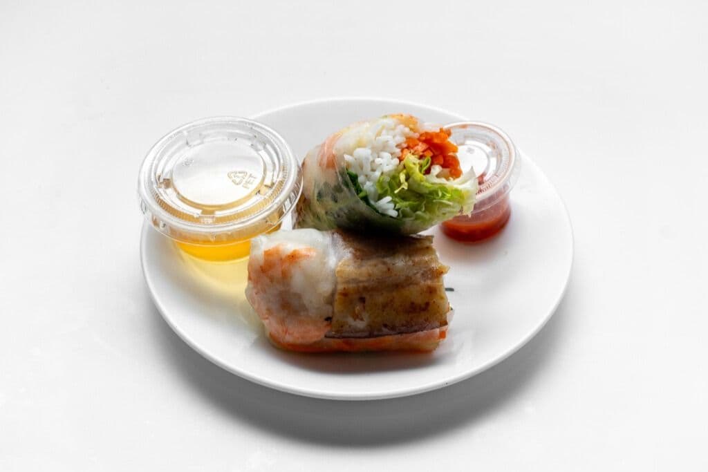 Boiled Shrimp Fresh Rice Paper Rolls