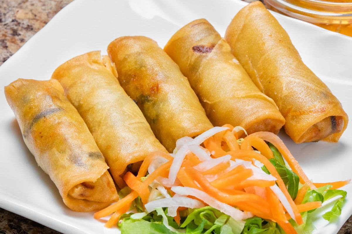 42. Vegetarian Spring Roll (5 rolls)
