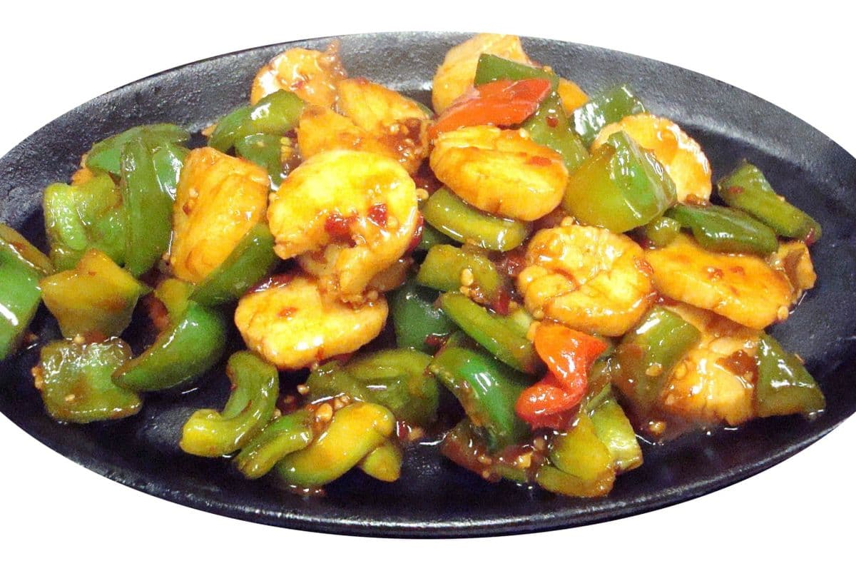 205. Szechuan Scallop on Sizzling Hot Plate 鐵板四川帶子