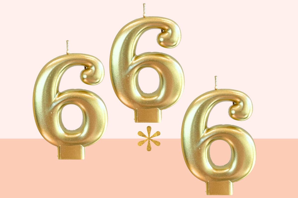 Gold Candle - #6