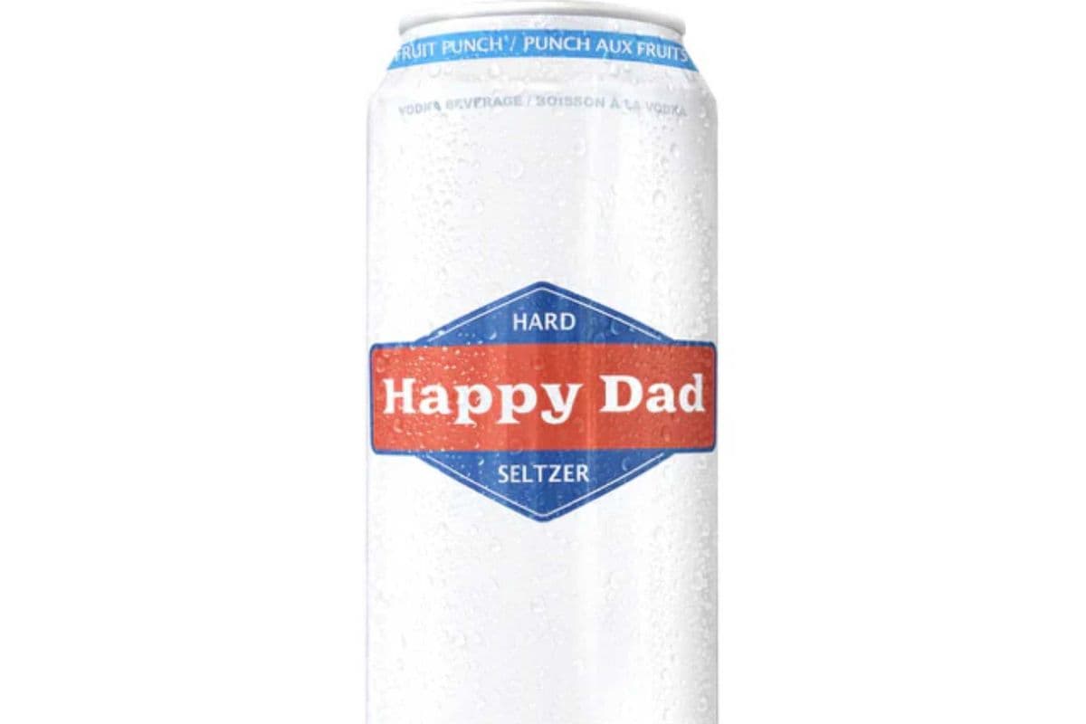 Happy Dad Seltzer Fruit Punch (1 x 473 ml Can)