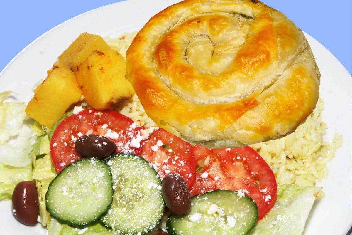 Spinach Cheese Pie Plate Dinner