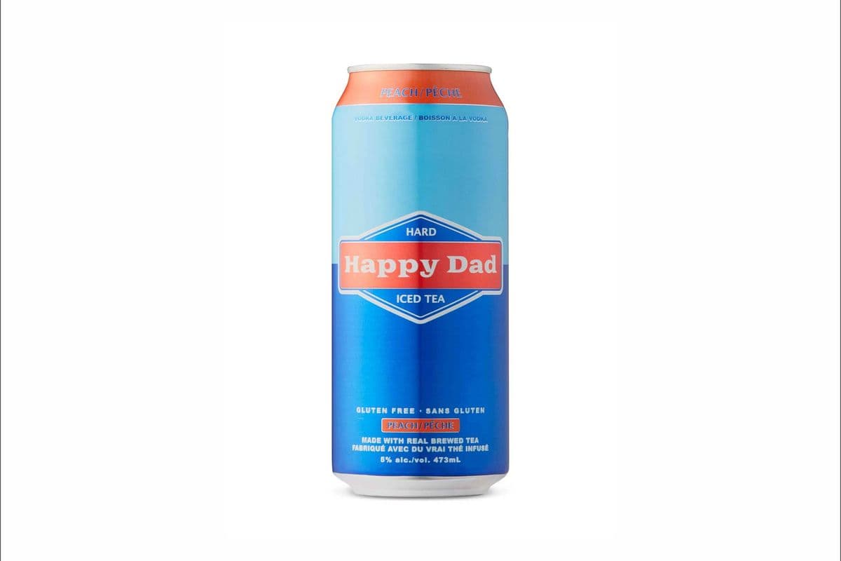Happy Dad Hard Iced tea Peach 473ml (1 x 473ml)
