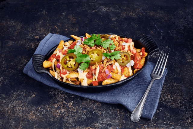 Butter Chicken Loaded Fries