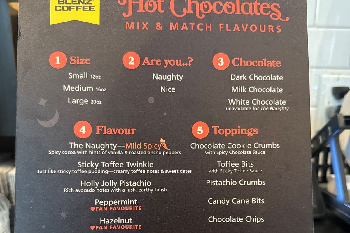 Holiday Hot chocolates