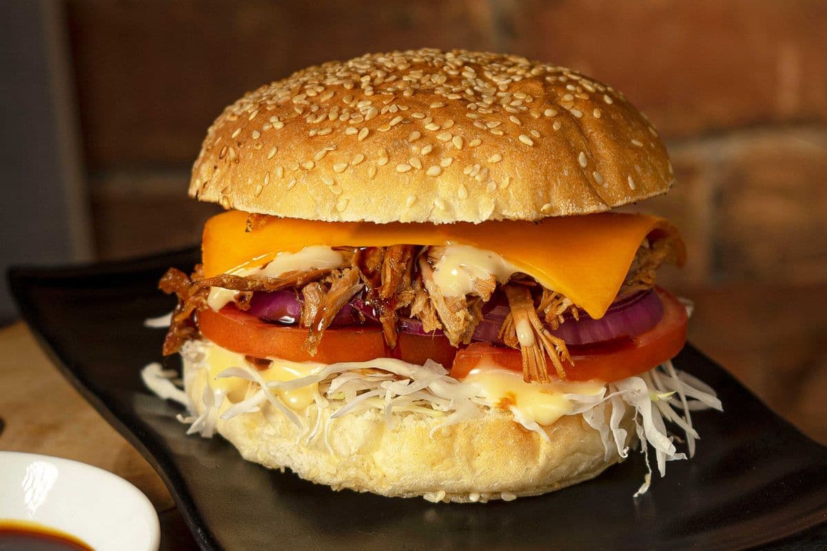 Burger with Braised Pork Combo