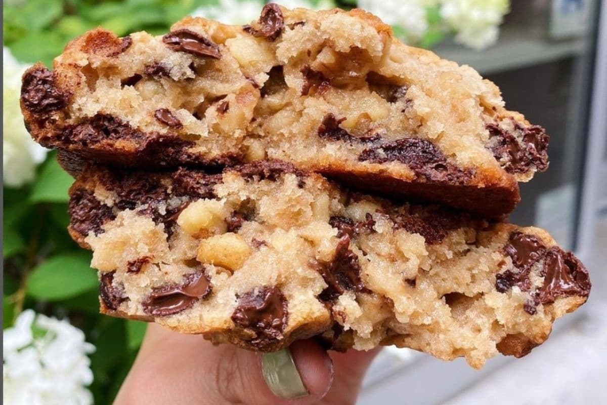 Walnut Chocolate Chip Monster Cookie