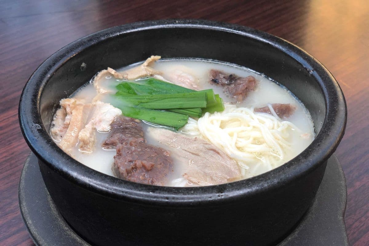 Korean Sausage Soup(순대국밥)